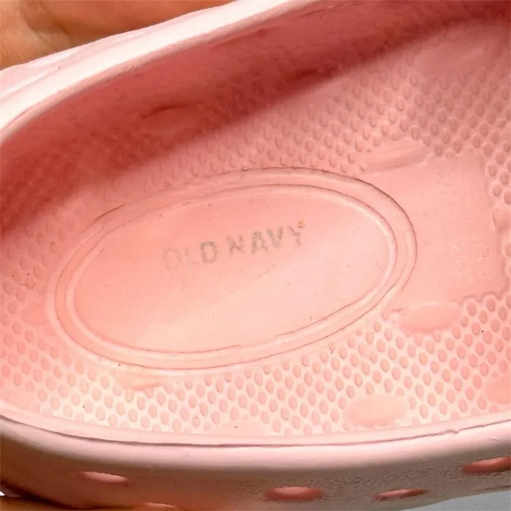Old Navy Pink Perforated Slip On Clogs – Toddler Size 6